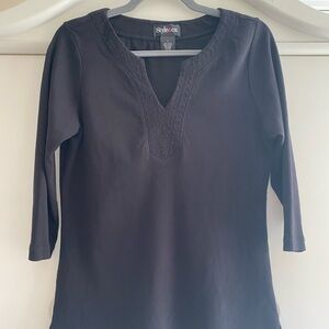 Style & Co. Women's Black Blouse